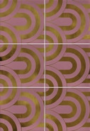 Декор Vives Hanami Takada Marsala Oro 23x33.5 керамический