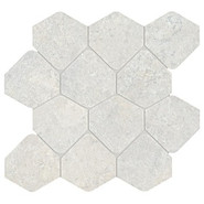Мозаика Supergres Kalkarea Pearl Mos. Shape 30,5x30,8 керамогранит матовая, серый KPMS