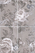 Панно 8272/4x/3F Александрия Серый, из 4 частей 20х30 (размер каждой части) 40х60 Kerama Marazzi матовое керамическое