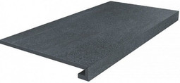 Ступень фронтальная DD602520R/GCF клееная Про Матрикс Черный обрезной 33x60x0,9 керамогранит матовая Kerama Marazzi
