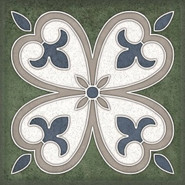 Декор Smalto Decor 4 Verde 15х15 Керлайф матовый керамический 924218