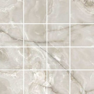 Мозаика Onyx and More Silver Onyx Satin 6 mm Mos 30х30 см керамогранит Casa Dolce Casa сатинированная чип 75х75 мм, серый 767698