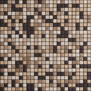 Мозаика Mix Standard Metropolitan 5 керамика 30х30 см Appiani матовая чип 12х12 мм, бежевый, коричневый XMBM 405