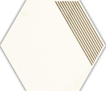 Декор Calacatta Heksagon B Mat 17.1x19.8 глазурованный, матовый керамогранит
