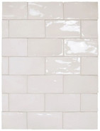 Настенная плитка 26909 Manacor White 7,5х15 см Equipe глянцевая керамическая