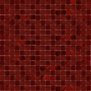 Мозаика Taurus-32 прокрашенная в массе стекло 32.7х32.7 см матовая чип 15х15 мм, бордовый