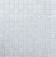 Мозаика White Crush 2.3x2.3 стеклянная 30x30