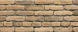 Настенная плитка Рядовой элемент Кирпич Брест-Литовский 26.32.Р шов 12, 6.5х27.2  Горчичный Феодал рельефная (структурированная) 00000040040