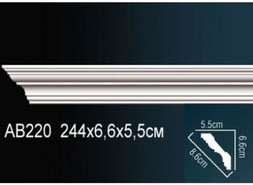 Перфект  Карниз потолочный гладкий AB220