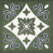 Декор Smalto Decor 3 Verde 15х15 Керлайф матовый керамический 924212