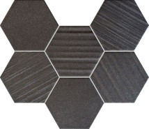 Мозаика Horizon Hex Black 28,9x22,1 MS-01-202-0289-0221-1-013 керамика матовая, черный 5903238006835