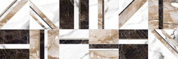 Декор Wild Chic Коричневый 25x75 Meissen глянцевый керамический 16519