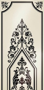 Декор Ad Personam Arabesque Nero 50x100 Petracer`s матовый керамический TR ARABESQUE 05