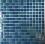 Мозаика из стекла PIX100, чип 20x20 мм, бумага 316х316х4 мм глянцевая, синий