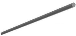 Бордюр Rounded Edge Gradient Black Matt (109558) 1,1х30 Wow матовый керамический