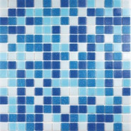 Мозаика Bonaparte стеклянная Aqua 150 (на сетке) 32.7х32.7 (1.5x1.5)