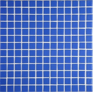 Мозаика Ezarri 2536-C стекло 31.3х49.5 см глянцевая чип 25х25 мм, синий