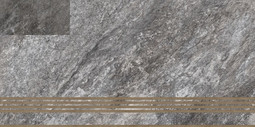 Ступень фронтальная ST221VG  Thor_GT Темно-серый 30х60 керамогранит матовая Global Tile