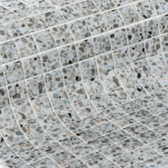 Мозаика Ezarri Gravel 25 стекло 31.3х49.5 см матовая, глянцевая чип 25х25 мм, белый, серый