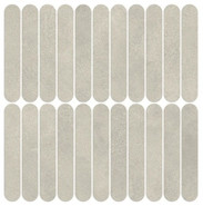 Мозаика Boost Expression Haze Mosaico Ellipse 37x37,8 керамогранит Atlas Concorde Italy матовая, серый AYY6