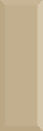 Настенная плитка Monocolor Biselado Brillo Beige 10x30 глянцевая керамическая