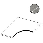 Керамогранит Forte dei Marmi Elegant Grey Bordo Curvilineo Svasato R 30 60x60 Atlas Concorde матовый бортик изогнутый с выемкой 620090001007