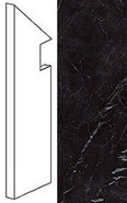 Плинтус Marvel Nero Marquina Battiscopa Sag. Sx керамогранит