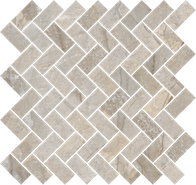 Мозаика Stellaris Elegant Silver Mosaico Cross керамогранит 29.7х31.5 см Italon матовая, серый 620110000215