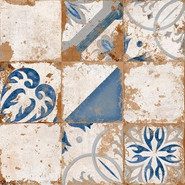Керамогранит Memory Azul 58x58 El Molino матовый, рельефный (рустикальный) универсальная плитка УТ-00051350