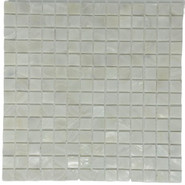 Мозаика Marble Mosaic White Shell ракушка 30.5х30.5 см чип 20х20 мм, белый
