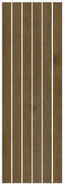 Мозаика Living Ceramics Uno Cocoa 590 Mosaic 30x90 керамогранит матовая коричневый LV10837