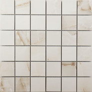 Мозаика Onix Classic Mosaic керамогранит 30x30 см полированная чип 4.7х4.7 мм, кремовый