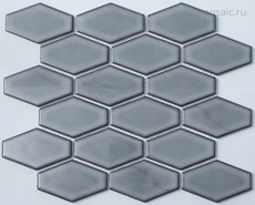 Мозаика R-312 керамика 26.8х29.4 см глянцевая чип 60х95 мм, серый