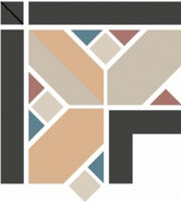 Керамогранит Ясмин У-(35/10/14/19/08/01) (166х166) 16,4х16.4 Metlaha матовый угловой элемент