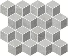 Мозаика T017/48009 Риальто 2 Мозаичный глянцевый керамика 37.5х45 см Kerama Marazzi, серый