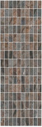 Декор MM12143 Театро Коричневый Мозаичный 25x75 Kerama Marazzi глянцевый керамический