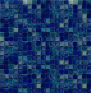 Смесь мозаики Taurus-mix-3 32.7х32.7 см матовая чип 15х15 мм, синий