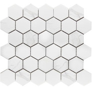 Мозаика Керамическая Hexagon small Carrara Matt (PMMT83017) 271х282х6