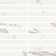 Мозаика I Classici Statuario Mos.3x15 Soft (748339) 30x30 керамогранит матовая, белый, серый