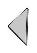 Вставка Marvel Calacatta Prestigio Corner A.E. (A41M) 1,4x1,4 глянцевая керамическая