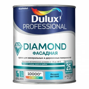 Dulux Diamond фасадная краска для минеральных и деревянных поверхностей, матовая, база BW (1 л)