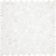 Мозаика Imagine Lab AGHG15-WHITE стекло 28.8х29.3 см матовая чип 15x17 мм, белая