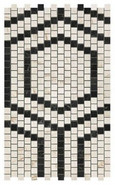 Мозаика Marvel Mosaico Honeycomb Warm Lapp. керамогранит 30х49 см лаппатированная, черный, бежевый