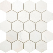 Мозаика Hexagon VMw Tumbled 64x74 (305x305x8), натур. мрамор
