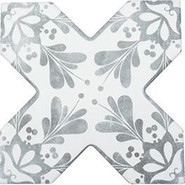 Керамогранит Cevica Beсolors Cross Dec. Stencil Grey 13.25х13.25 матовый