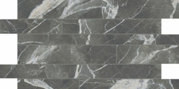 Мозаика Calacatta Black Glossy Listello Sfalsato 30x60 (756698) керамогранит Casa Dolce Casa Stones and More 2.0 полированная, серый