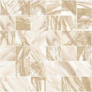 Мозаика Royal Gold Mosaic керамика 30х30 см матовая, бежевый, белый 922462