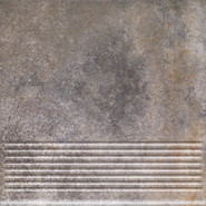 Ступень фронтальная Viano Grys Stopnica Prosta 29.5х29.5 клинкер матовая Paradyz Ceramika