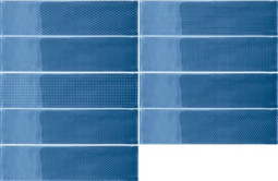 Декор Gradient Decor Indigo Gloss (109326) 7,5х30 Wow глянцевый керамический
