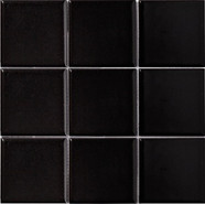 Мозаика Black Matt (MH80110) 30х30 керамогранит матовая чип 97х97 мм, черный С0005250